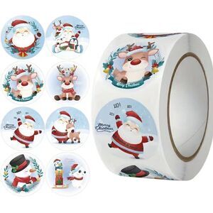 500 Stickers/roll Christmas Theme Gift Label Stickers